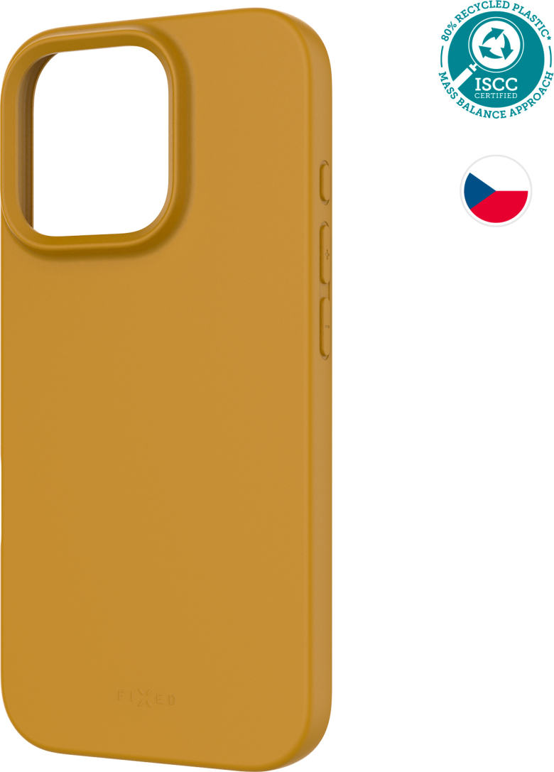 TPU gelový kryt FIXED ReStory pro Apple iPhone 16 Pro, zlatý