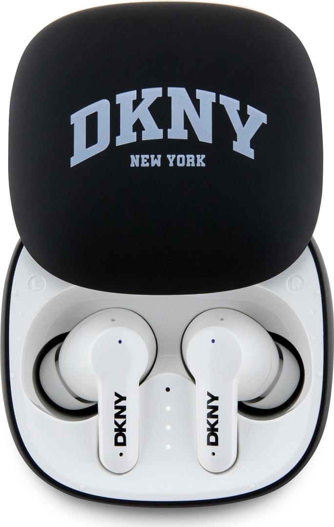 DKNY 3D Rubber Matte Finish TWS Bezdrátová Sluchátka Black