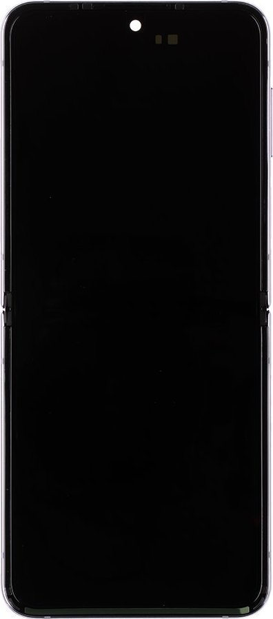 LCD display + Dotyk + Přední Kryt Samsung F721 Galaxy Z Flip 4 5G Bora Purple (Service Pack)