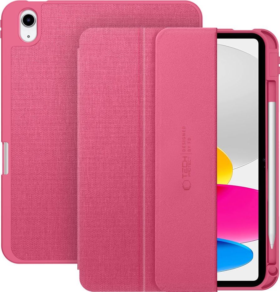 TECH-PROTECT SC PEN CANVAS IPAD 10.9” 10 / 2022 / 11” 11 / 2025 MAGENTA BLOOM