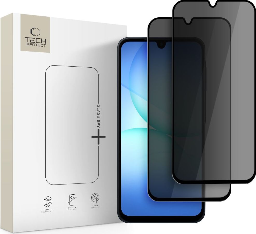 Zatmavující sklo TECH-PROTECT GLASS SPY+ 2-PACK GALAXY A16 4G / 5G / A26 5G / A17 4G / 5G PRIVACY