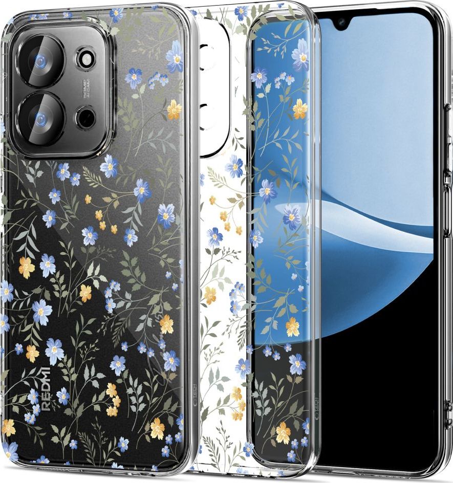 TECH-PROTECT FLEXAIR XIAOMI REDMI 15C 4G / POCO C85 4G SPRING FLOWERS