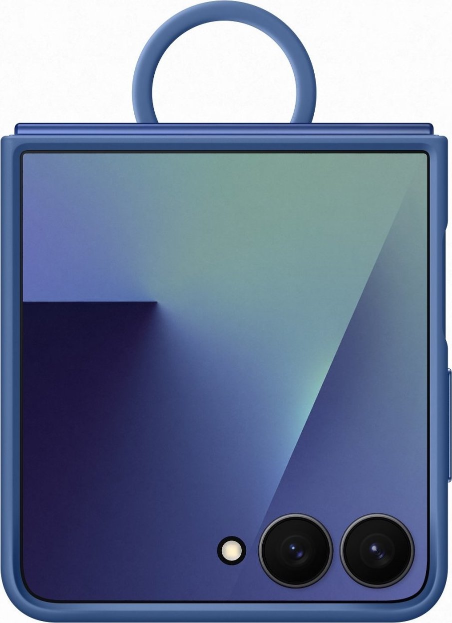 EF-PF766TNE Samsung Silikonový Kryt s Kroužkem pro Galaxy Z Flip 7 Blue