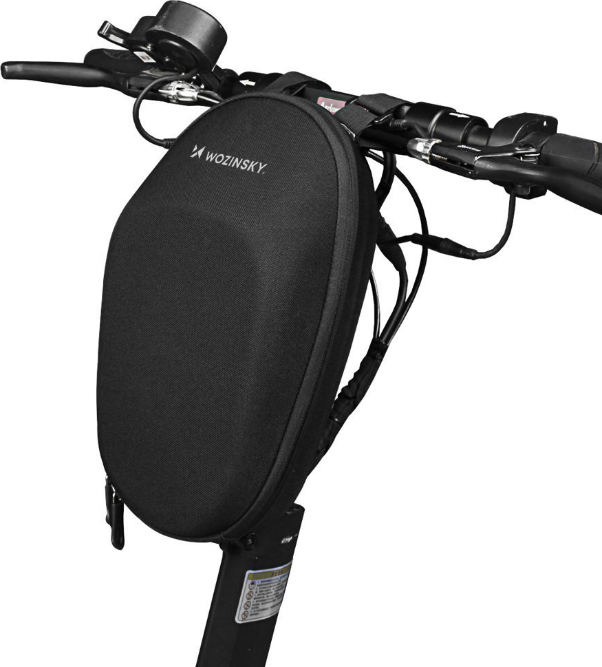 Wozinsky vodotěsná brašna na koloběžku 4l černá (WSB1BK)