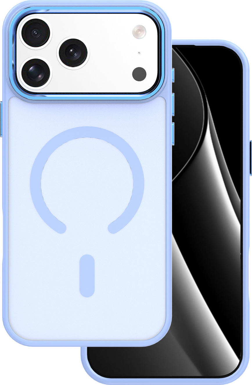 TFO Kryt Frozen Mag pro iPhone 17 Pro Max 6,9" světle modrý s otevřeným kroužkem