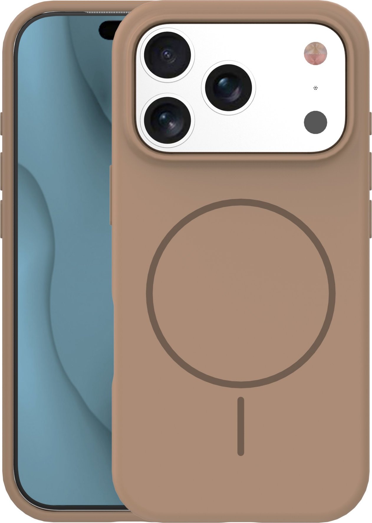 Silikonový tenký kryt Mag pro iPhone 17 Pro Max 6,9" hnědý