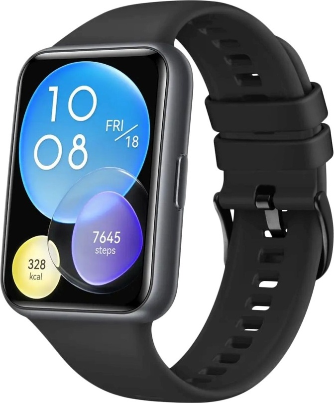 Silikonový řemínek FIXED Silicone Strap pro Huawei Watch Fit 2/Fit 2 Classic, černý