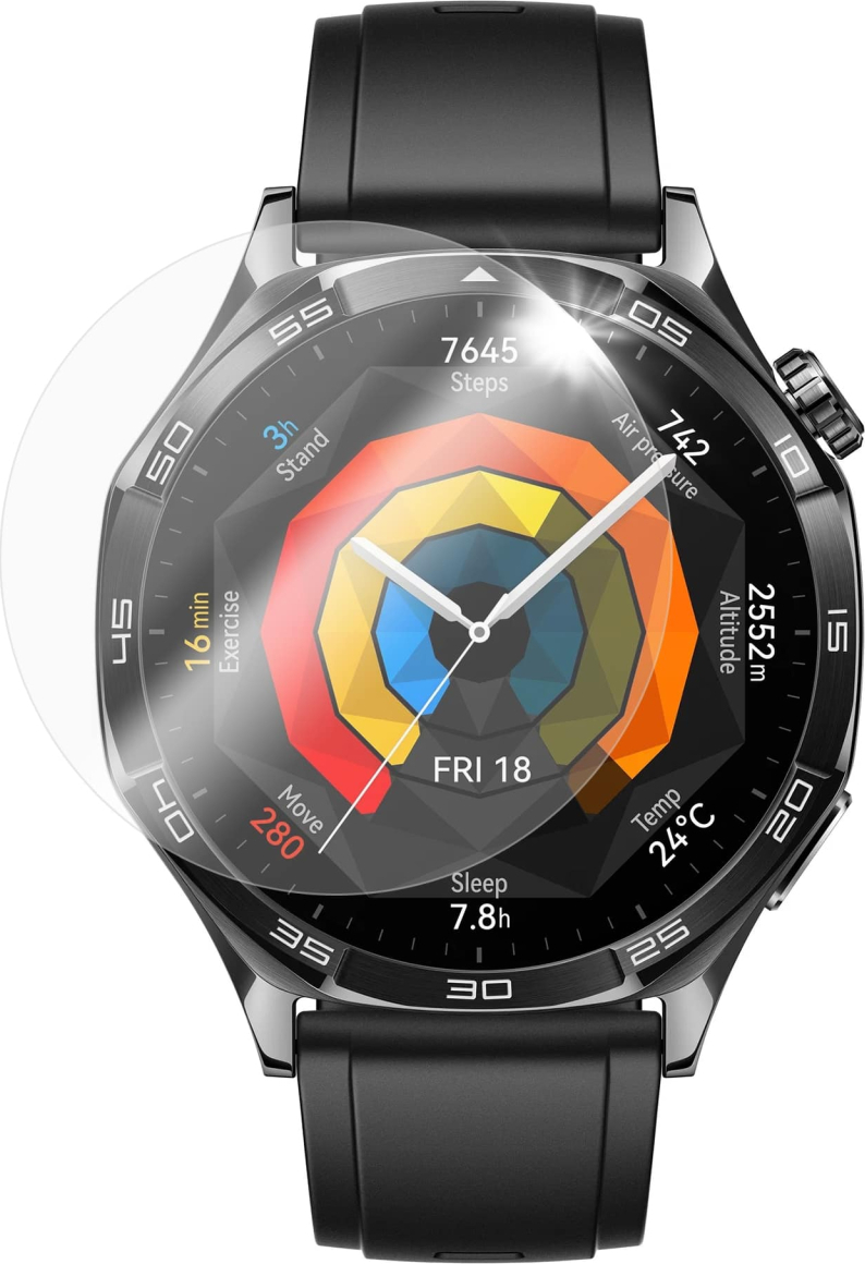 Ochranné tvrzené sklo FIXED pro smartwatch Huawei GT 5 46mm, 2 ks v balení, čiré