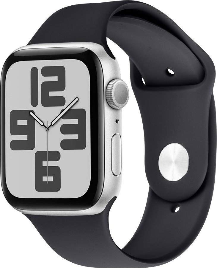OBAL:ME Silikonový Řemínek pro Apple Watch 42-49mm M-L Black
