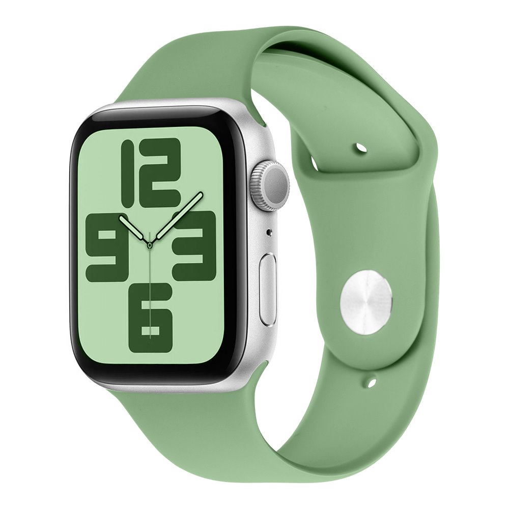 OBAL:ME Silikonový Řemínek pro Apple Watch 42-49mm M-L Green