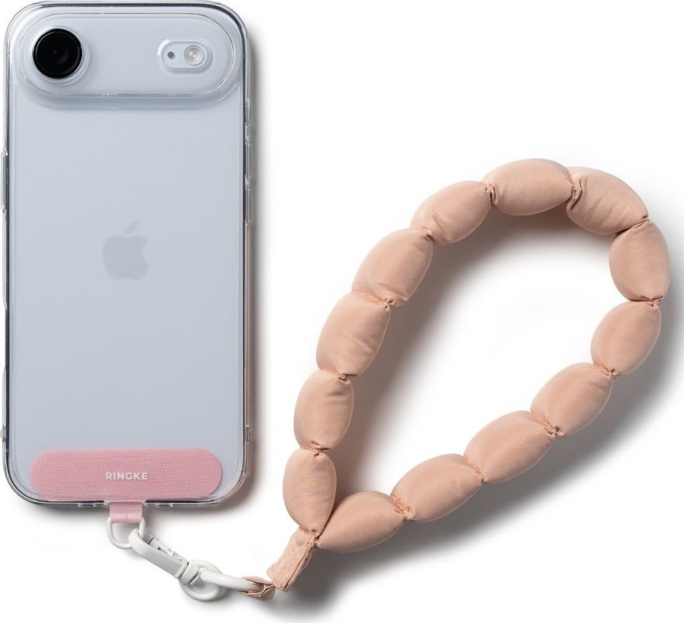 RINKGE HOLDER & PUFFER HAND STRAP FLORAL PINK