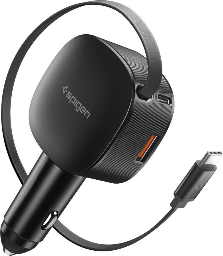 SPIGEN EV603BT ESSENTAIL CAR CHARGER 60W BLACK