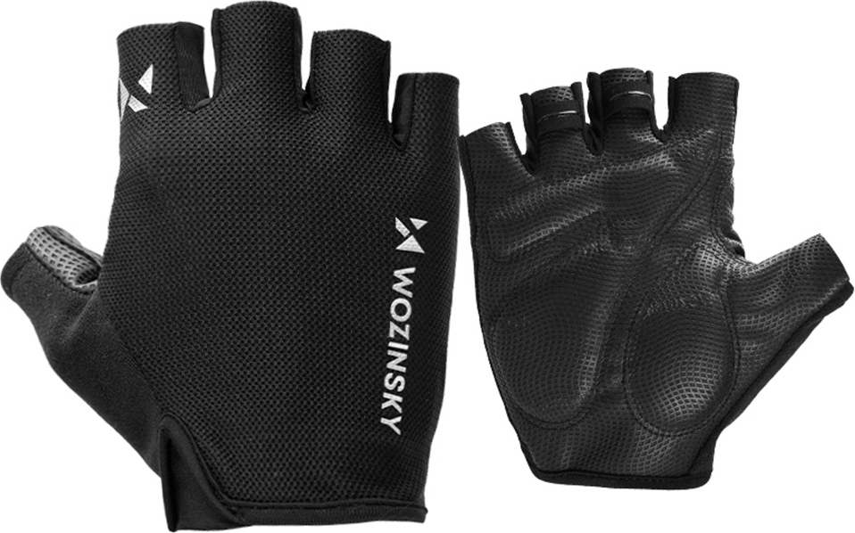 Cyklistické rukavice Wozinsky WRR-01L velikost L - černé