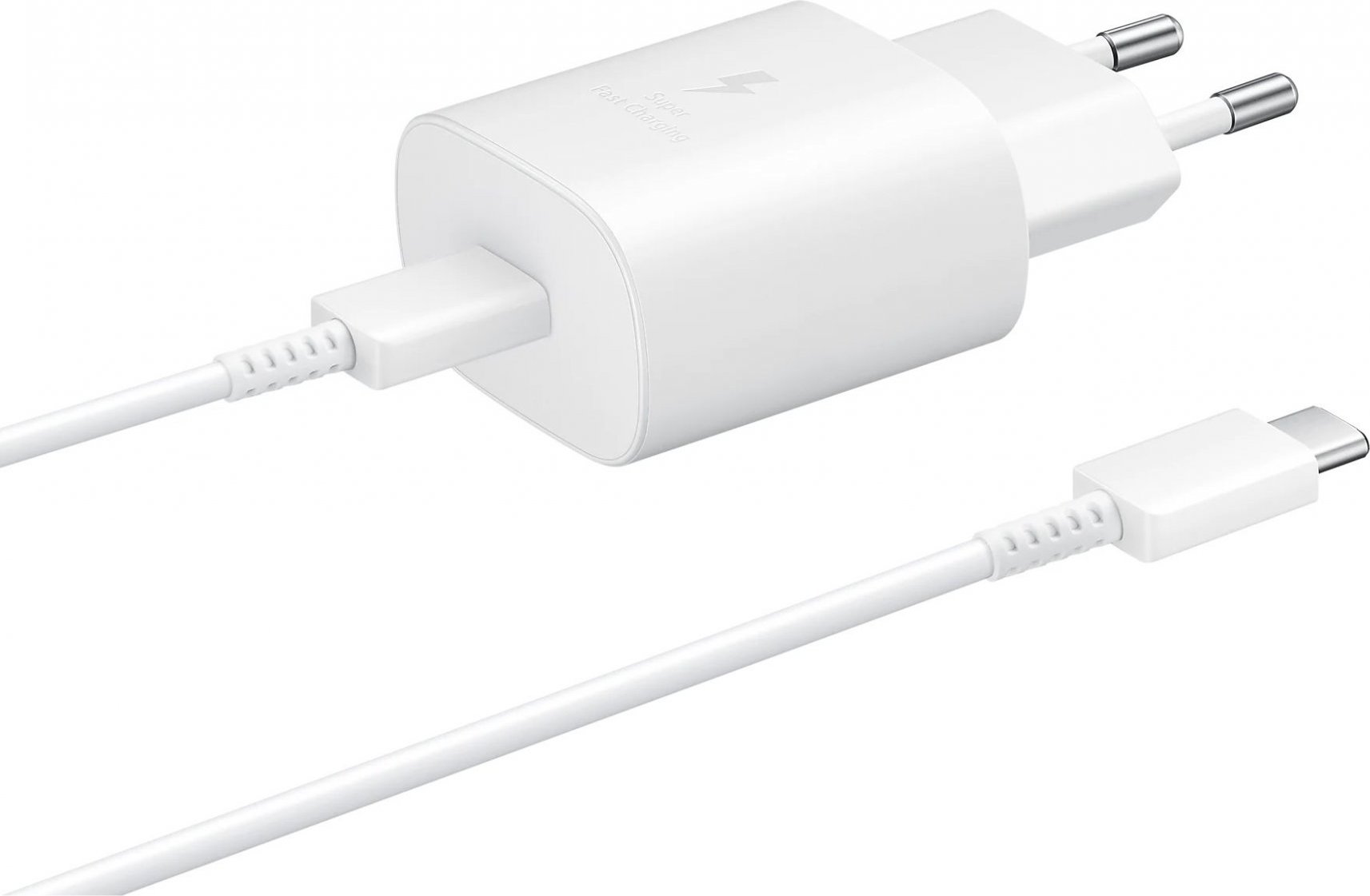 EP-TA800XWE Samsung 25W Cestovní nabíječka + USB-C Datový Kabel White