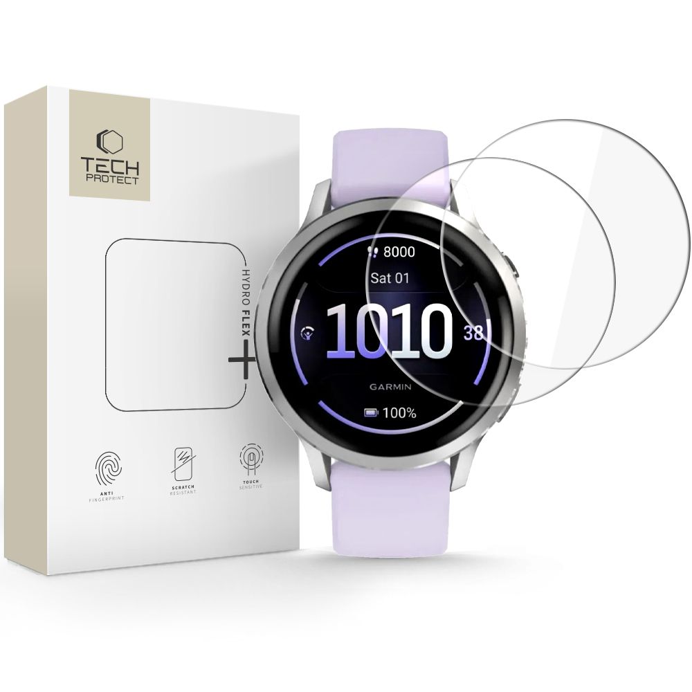 Hydrogelová fólie TECH-PROTECT HYDRO FLEX+ 2-PACK GARMIN VENU 4 (41 MM) CLEAR