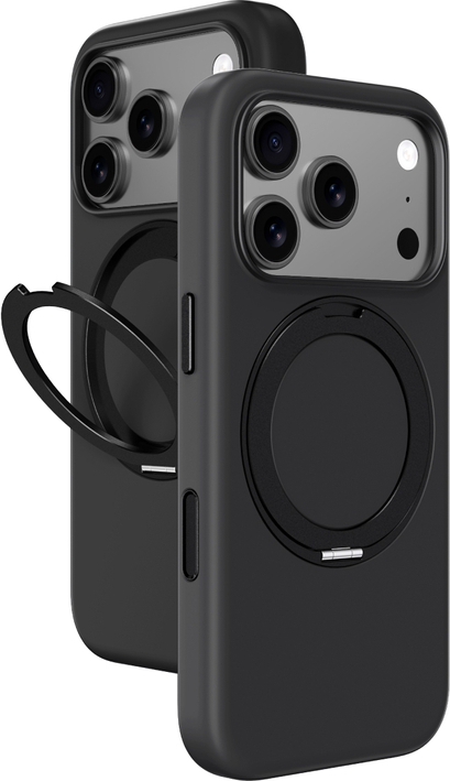 Pouzdro AmazingThing Cloudie pro iPhone 17 Pro se stojánkem - černé