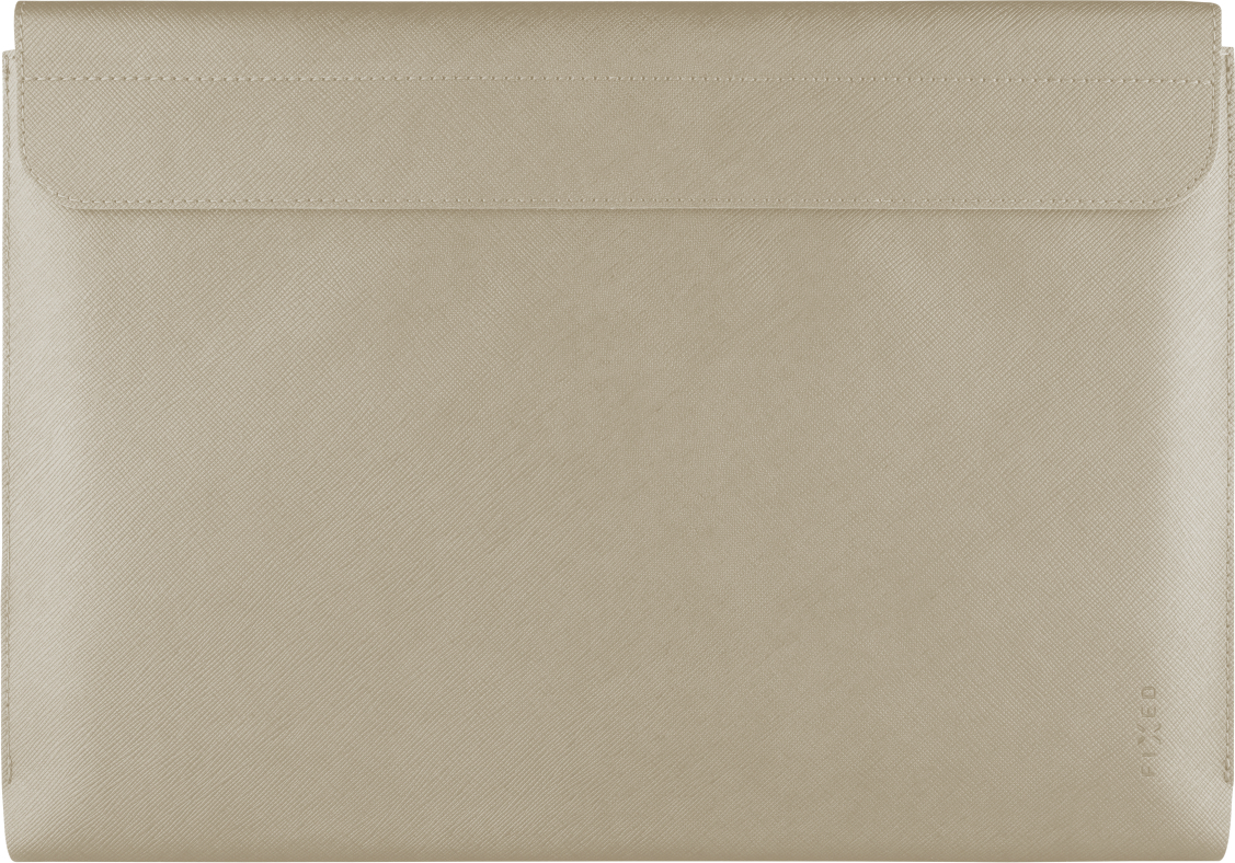 Pouzdro FIXED York pro notebooky o úhlopříčce do 13", krémové