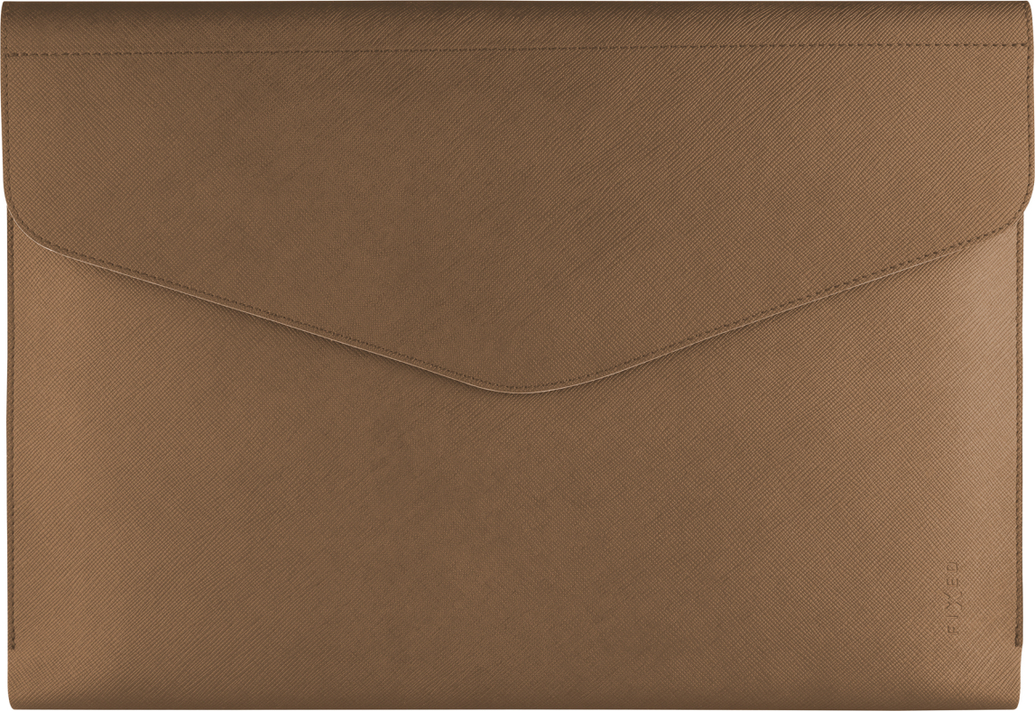 Pouzdro FIXED Siena pro notebooky a tablety o úhlopříčce do 13", kávové