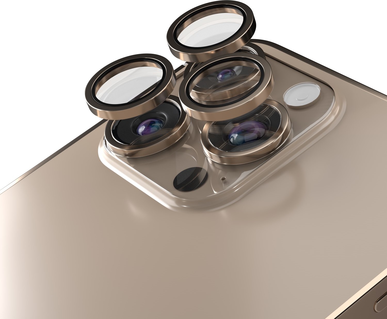 Levně Etteri chránič objektivu fotoaparátu pro iPhone 16 Pro / 16 Pro Max dessert