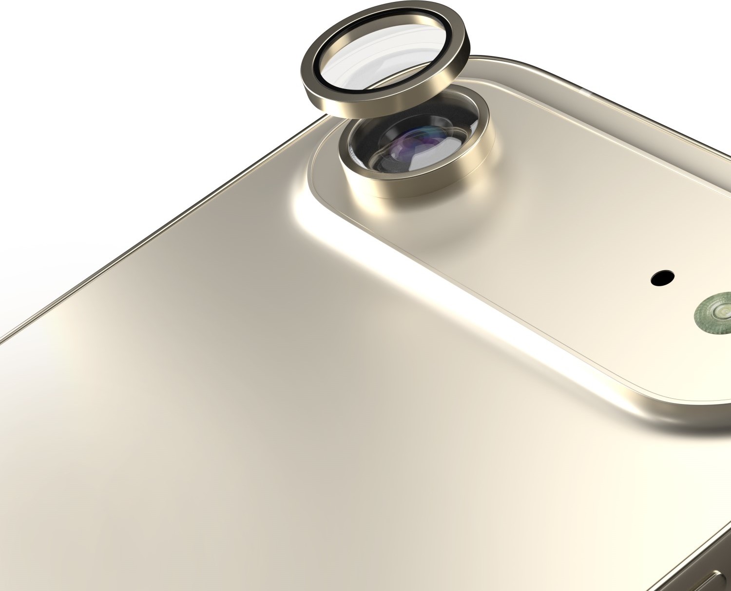 Ochranný kryt Etteri pro objektiv fotoaparátu pro iPhone 17 Air, zlatý