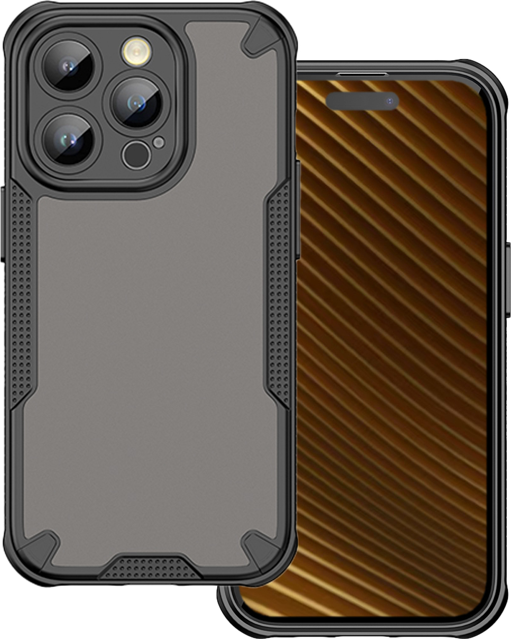 Pouzdro Defender Matt pro iPhone 17 Pro 6,3" černé