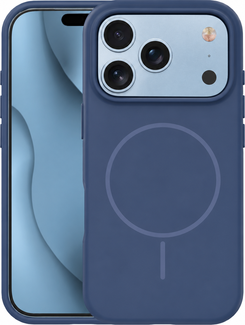 TFO Silikonový tenký kryt Mag pro iPhone 17 Pro Max 6,9" tmavě modrý