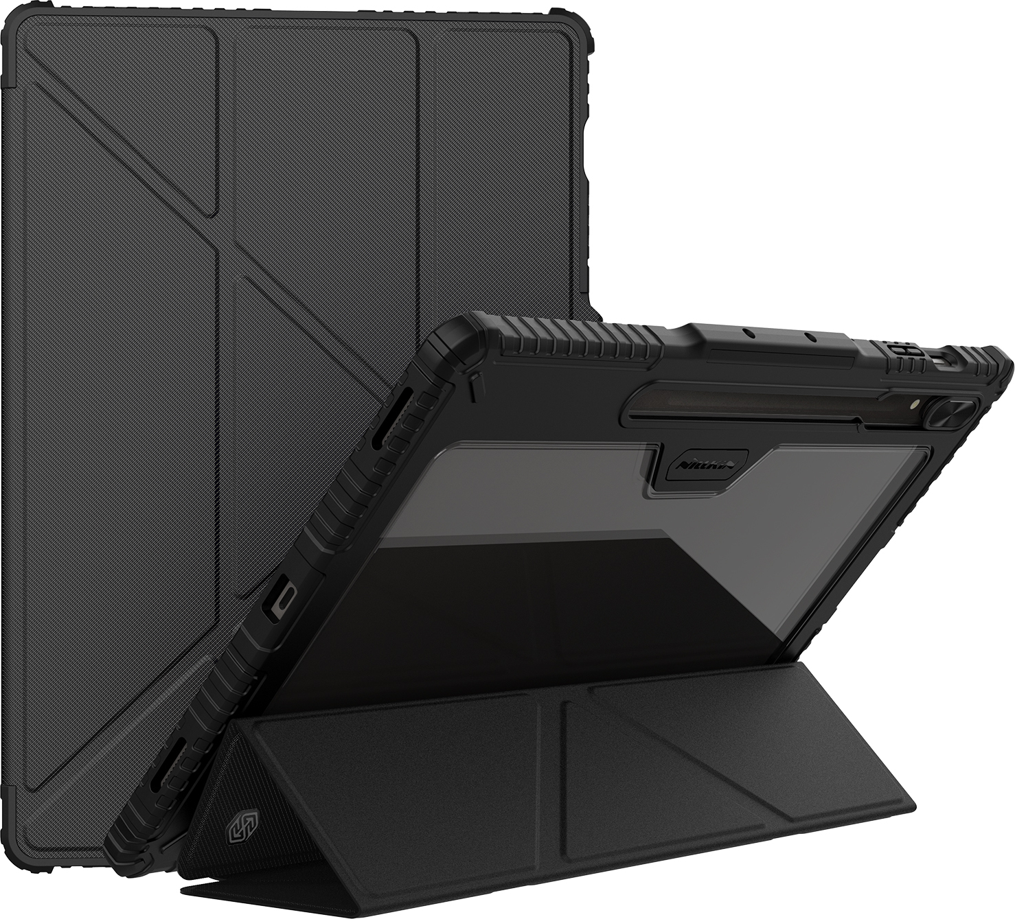 Ochranný kryt Nillkin Bumper PRO s víceúhlovým stojanem pro Samsung Galaxy Tab S9 Ultra/S10 Ultra, černý