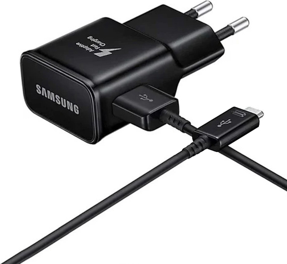 EP-TA200EBE + EP-DR140ABE Samsung 15W Cestovní nabíječka + USB-C Datový Kabel Black (OOB Bulk)