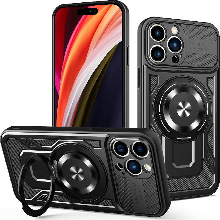 Pouzdro Defender Armor Mag pro iPhone 14 Pro Max 6,7" černé