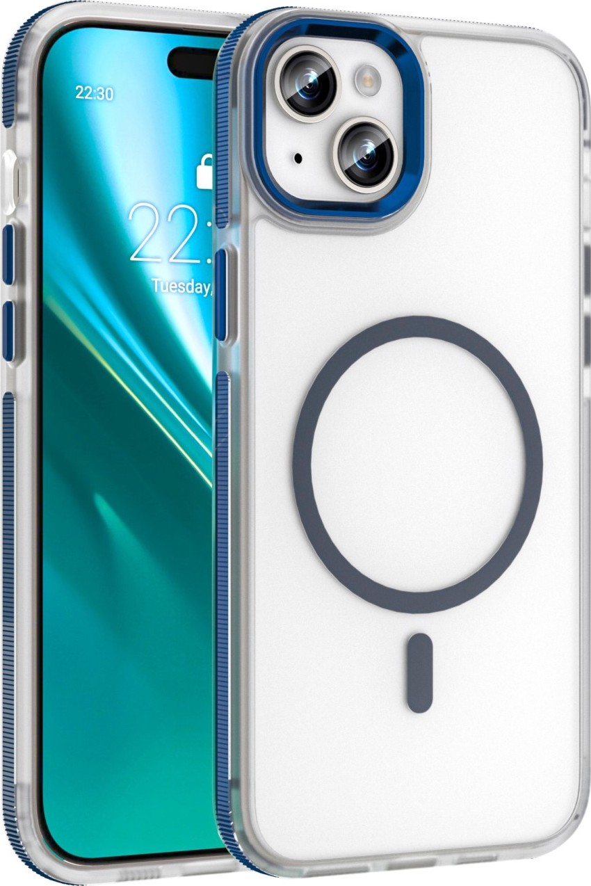 Pouzdro Etteri Icy Mag pro iPhone 15 6,1" modré