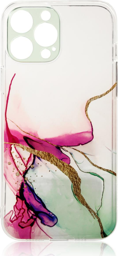 Mramorový gelový kryt pro iPhone 12 Pro Max, mátově mramorový