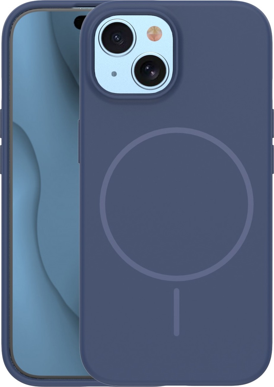 Silikonový tenký kryt Mag pro iPhone 13 6,1" tmavě modrý