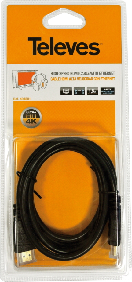 Kabel HDMI-HDMI 1,5m pro televizory