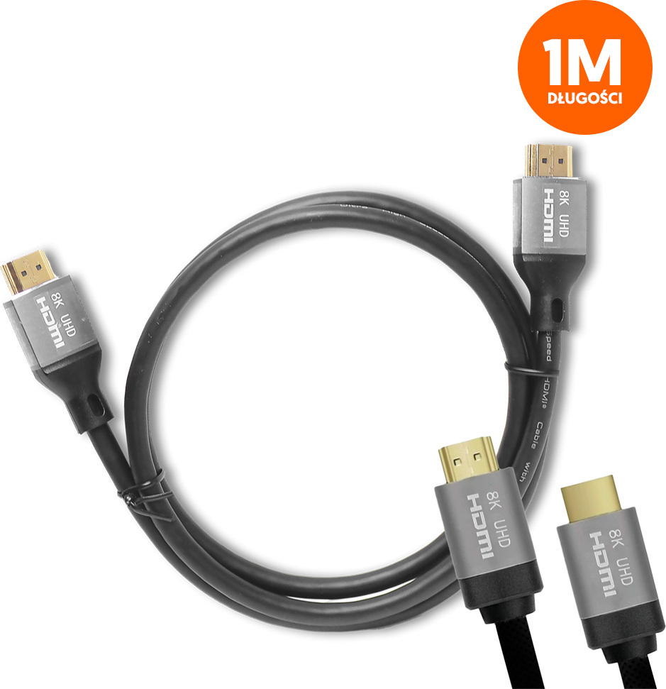 HDMI-HDMI kabel (v2.1 | 8K | 1 m) černý