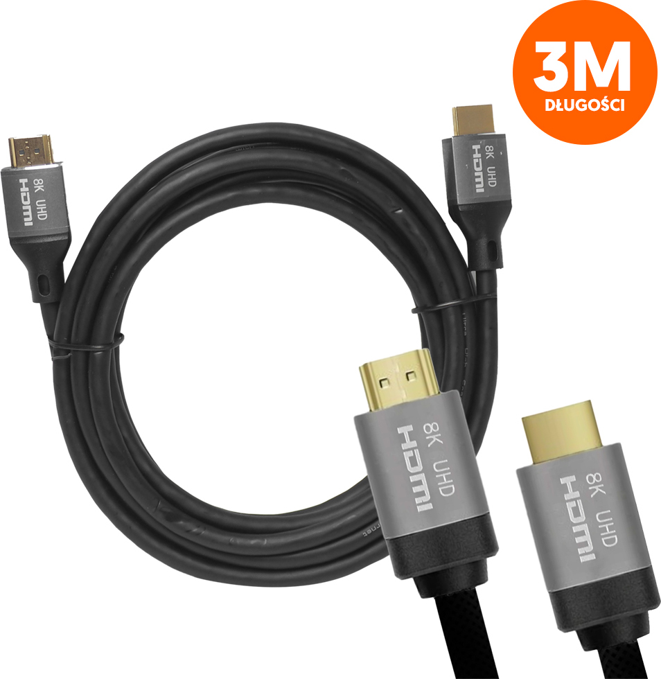 HDMI-HDMI kabel (v2.1 | 8K | 3 m) černý