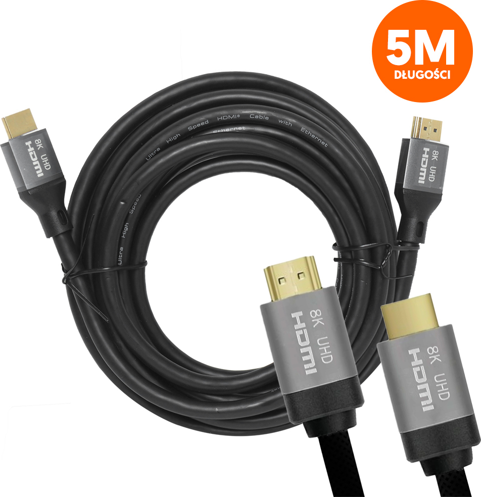 HDMI-HDMI kabel (v2.1 | 8K | 5 m) černý