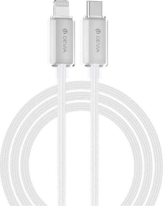 Kabel Devia Extreme EC654 PD USB-C - Lightning 1,5 m 27W 3A bílý