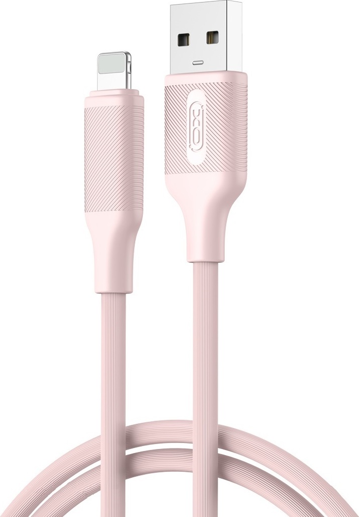 Kabel XO NB265 USB - Lightning 1,0 m 2,4A růžový