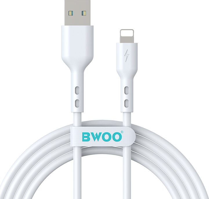Kabel BWOO USB - Lightning 2m 3A bílý
