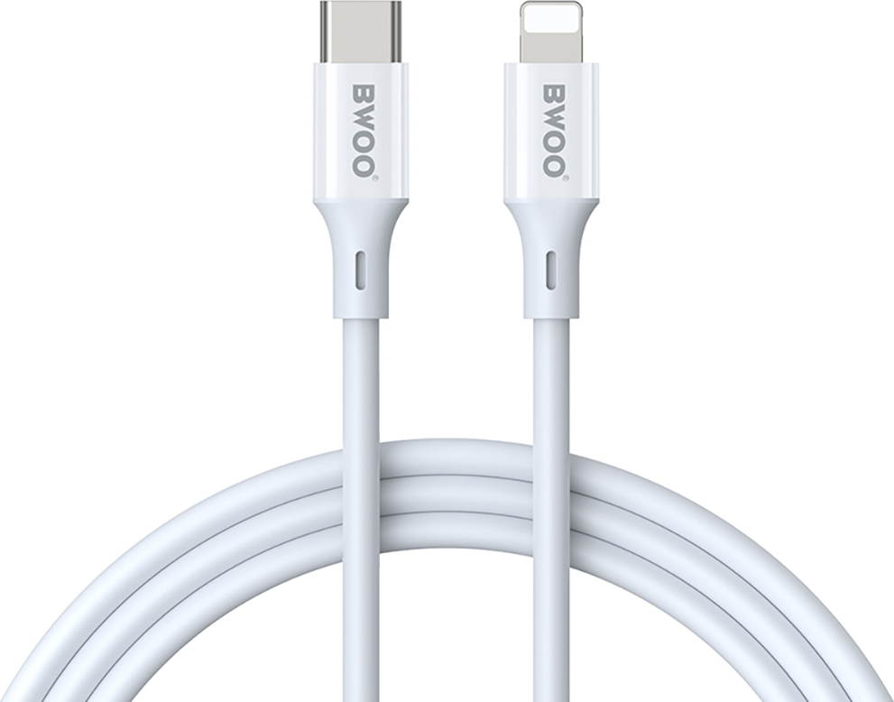 Kabel BWOO USB-C - Lightning 1m 27W ABS + TPE X283 C-L bílý