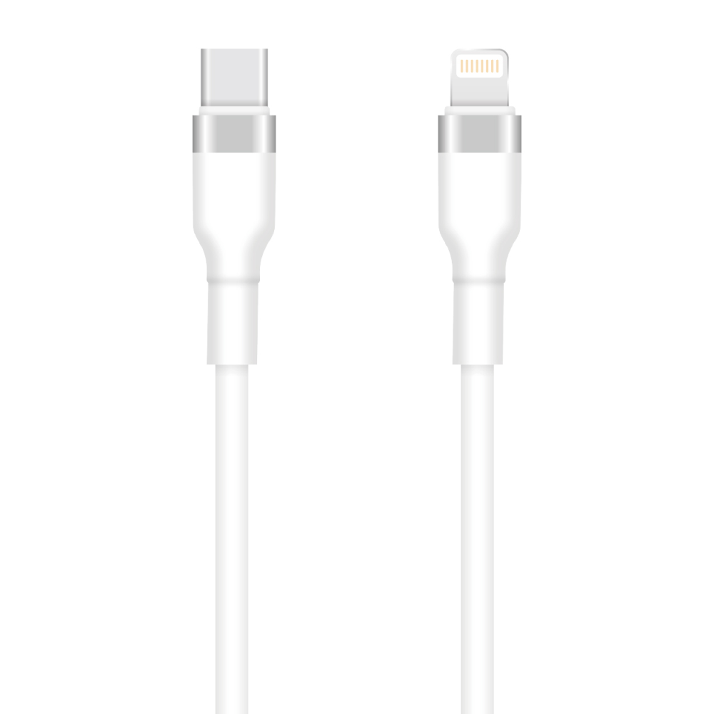 Kabel Setty USB-C - Lightning 1m 3A KSC-L-130 bílý