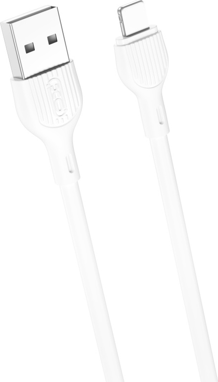 Kabel XO NB200 USB - Lightning 1,0 m 2,1 A bílý