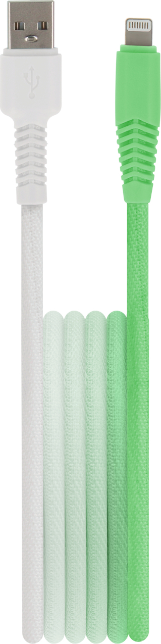 Kabel Setty USB - Lightning 1,5 m 2,4A KGA-L-1.52420 mátově bílý gradient