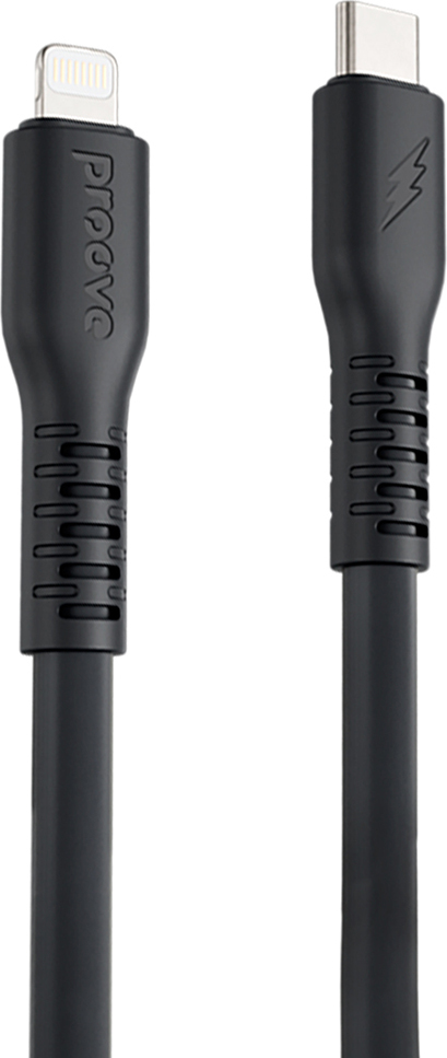 Kabel Proove Eternal USB-C - Lightning 2m 3A černý