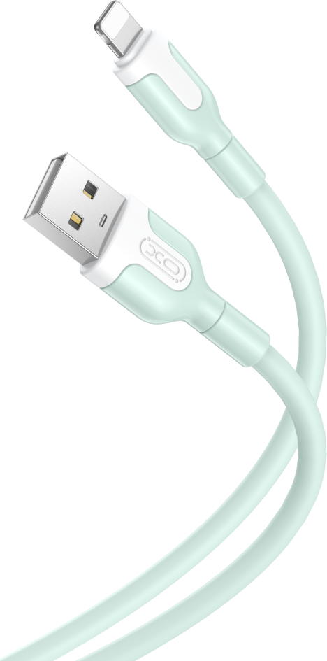 Kabel XO NB212 USB - Lightning 1,0 m 2,1A zelený