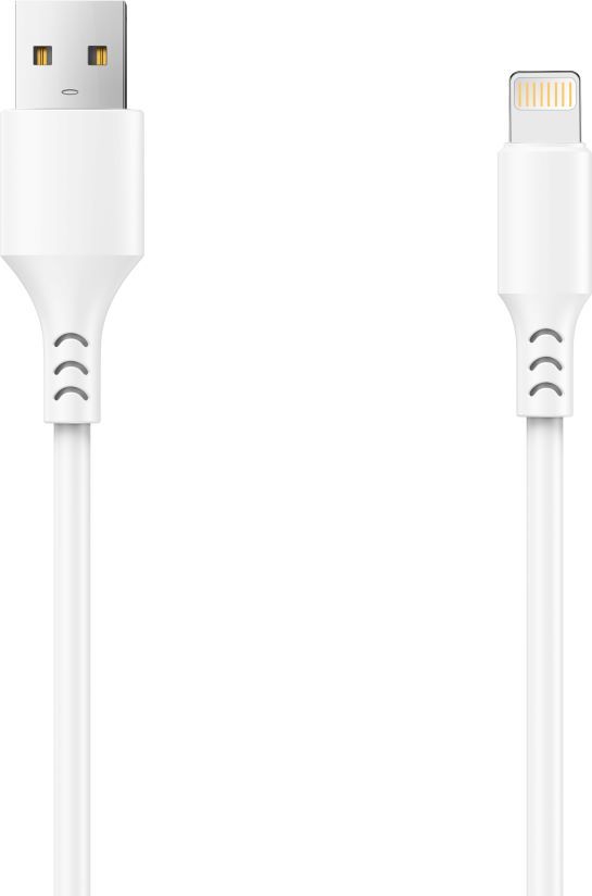 Kabel Setty USB - Lightning 3,0 m 2A bílý