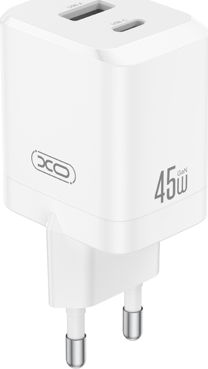 Nabíječka XO CE36 PD 45W 1x USB-C 1x USB bílá