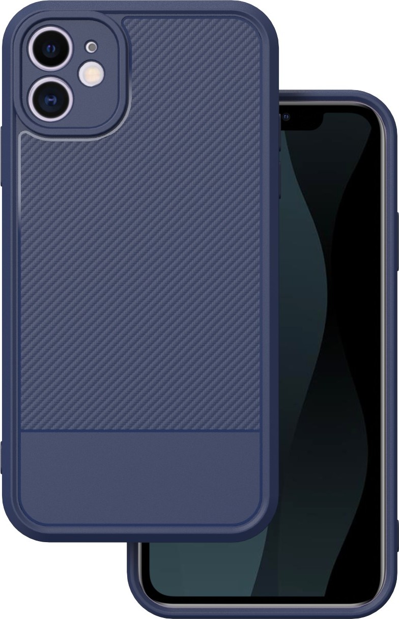 Simple Carbon kryt pro iPhone 11 modrý