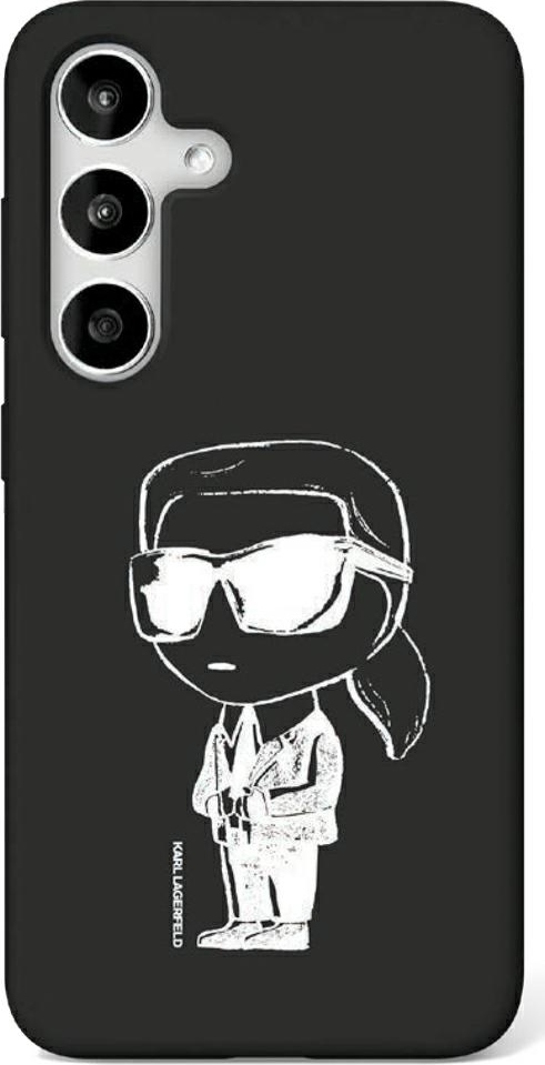 Silikonový kryt Karl Lagerfeld HC Magnetic Graffiti Ikonik pro Samsung Galaxy S25 černý