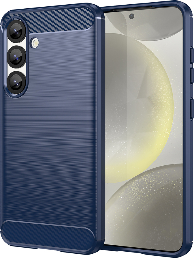 Karbonový kryt pro Samsung Galaxy S25 - modrý
